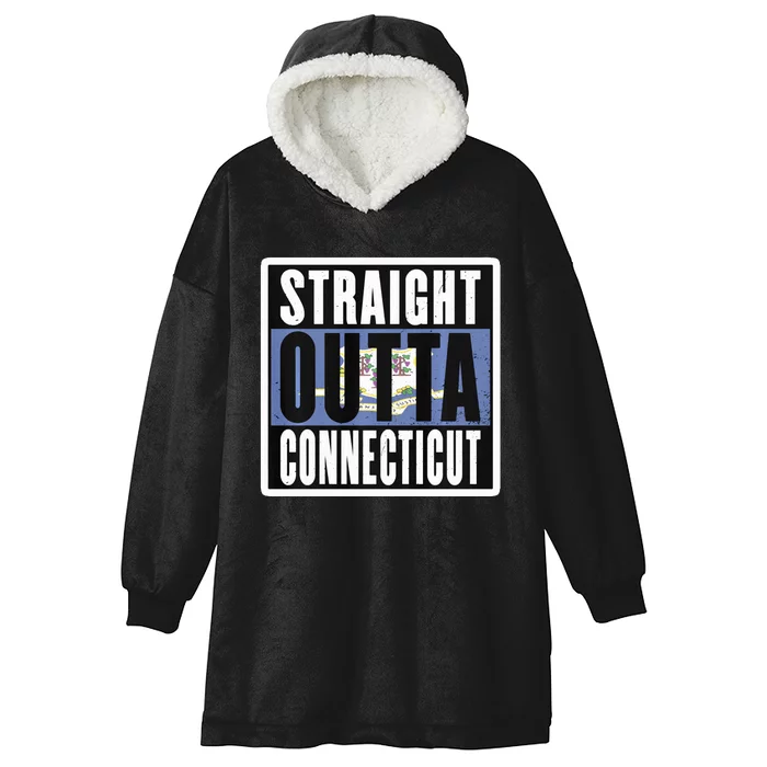 Connecticut State Ct Home State Love Hooded Wearable Blanket