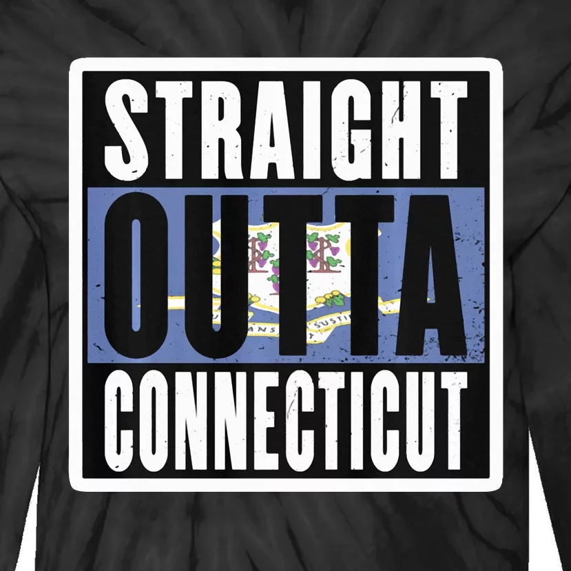 Connecticut State Ct Home State Love Tie-Dye Long Sleeve Shirt