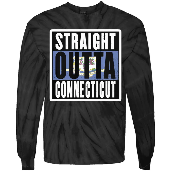 Connecticut State Ct Home State Love Tie-Dye Long Sleeve Shirt