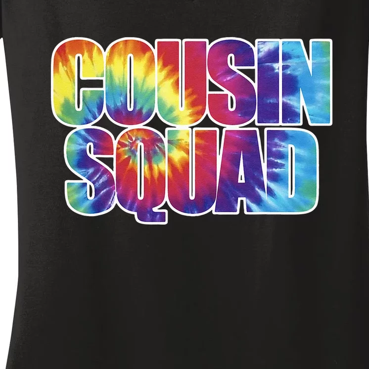 Cousin Squad Crew Family Matching Group Adult Women's V-Neck T-Shirt