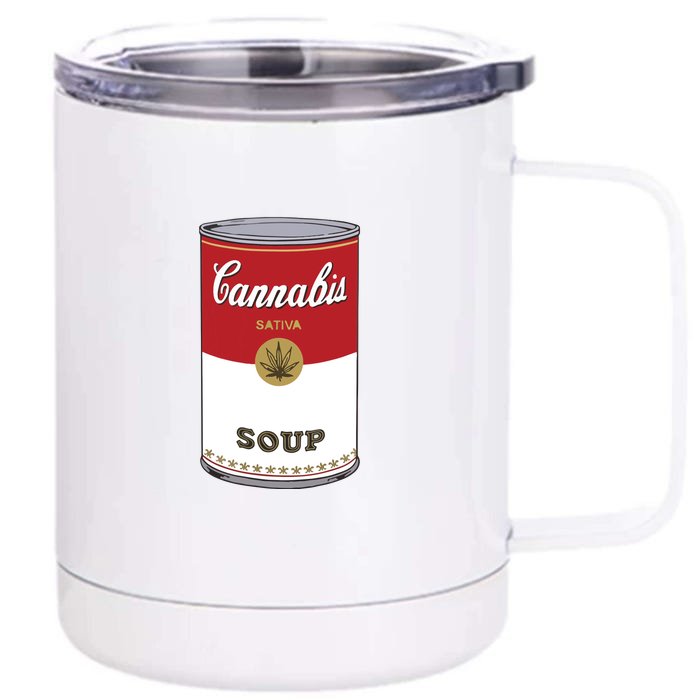 Cannabis Soup Front & Back 12oz Stainless Steel Tumbler Cup