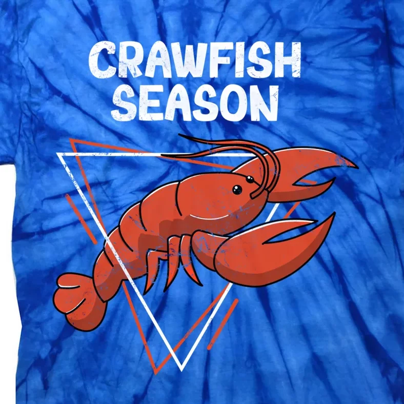 Crawfish Season Cajun Crawfish Boil Love Crayfish Seafood Gift Tie-Dye T-Shirt