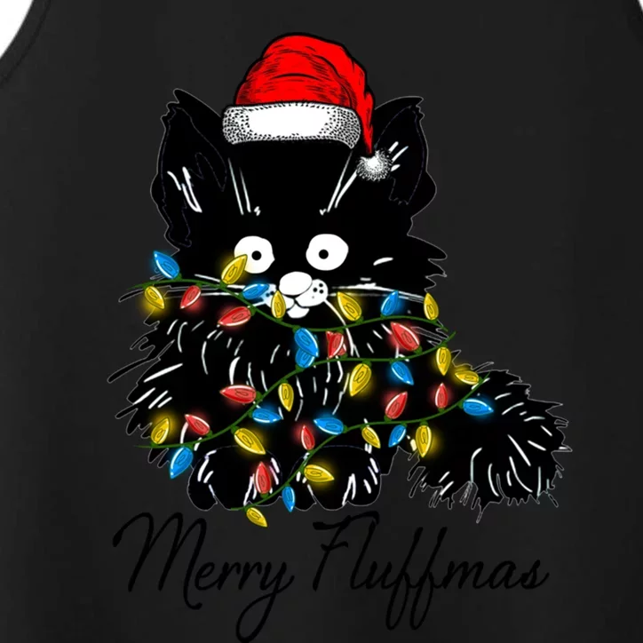 Christmas Santa Cat Fairy Lights Xmas Winter Gift Performance Tank