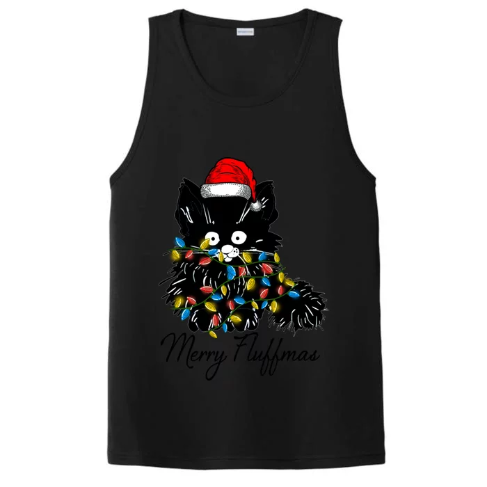 Christmas Santa Cat Fairy Lights Xmas Winter Gift Performance Tank