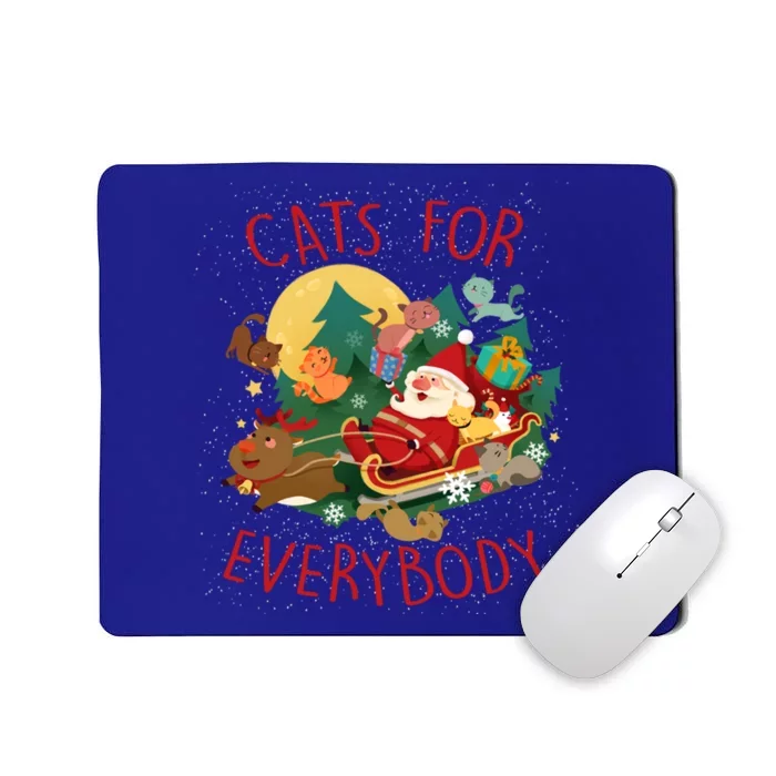 Cute Snow Cats For Everybody Christmas Cute Cat Lover Gift Mousepad