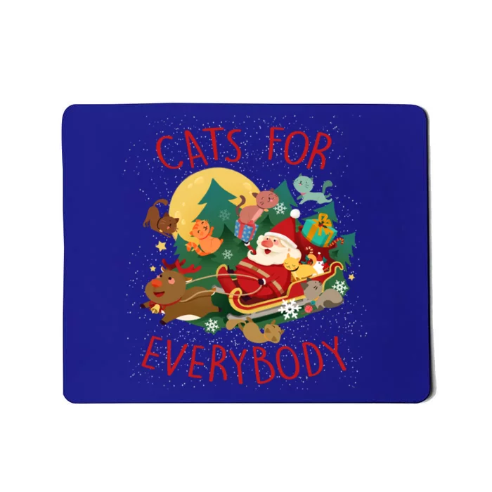 Cute Snow Cats For Everybody Christmas Cute Cat Lover Gift Mousepad