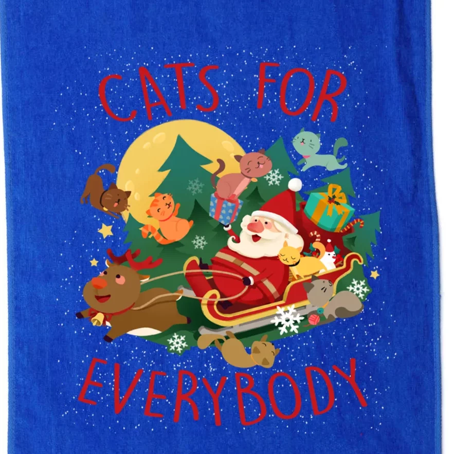 Cute Snow Cats For Everybody Christmas Cute Cat Lover Gift Platinum Collection Golf Towel