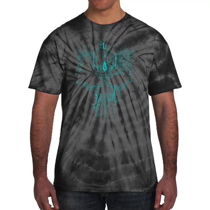 Circuit Skull Tie-Dye T-Shirt