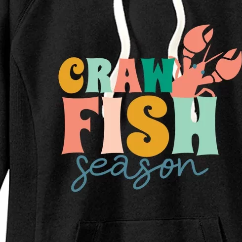 Crawfish Season Crawfish Junkie Cajun Lobster Gift Women's Fleece Hoodie