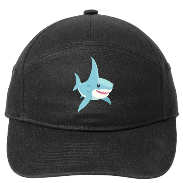 Cute Shark 7-Panel Snapback Hat