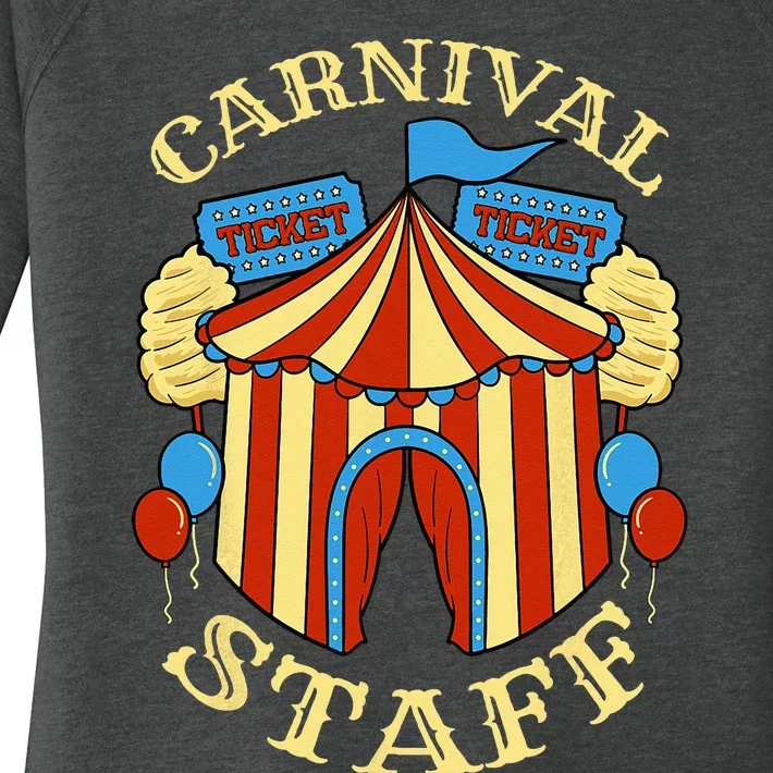 Carnival Staff Circus Event Security Ringmaster Lover Gift Women's Perfect Tri Tunic Long Sleeve Shirt