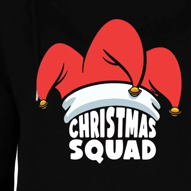 Christmas Squad Christmas Holiday Funny Family Matching Womens Funnel Neck Pullover Hood