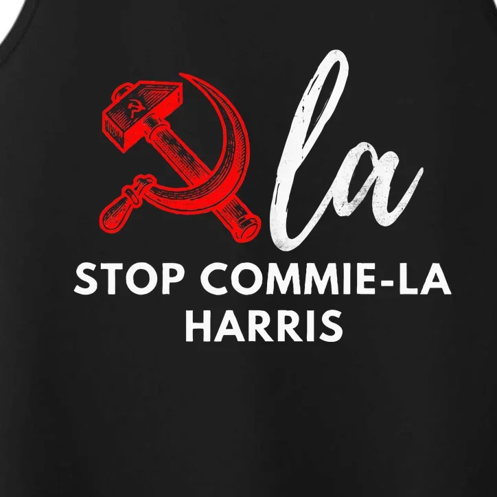 Commiela Stop Commiela Harris Stop Kamala Trump 2024 Performance Tank