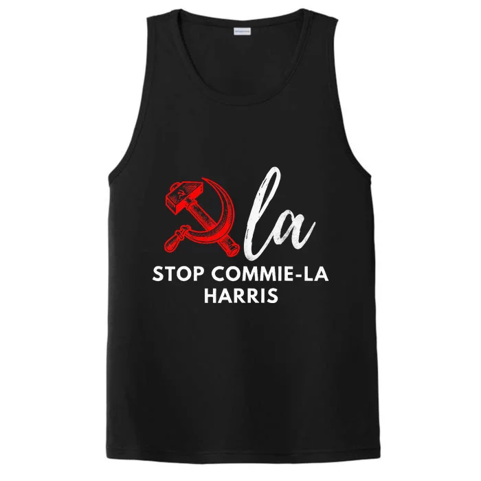 Commiela Stop Commiela Harris Stop Kamala Trump 2024 Performance Tank