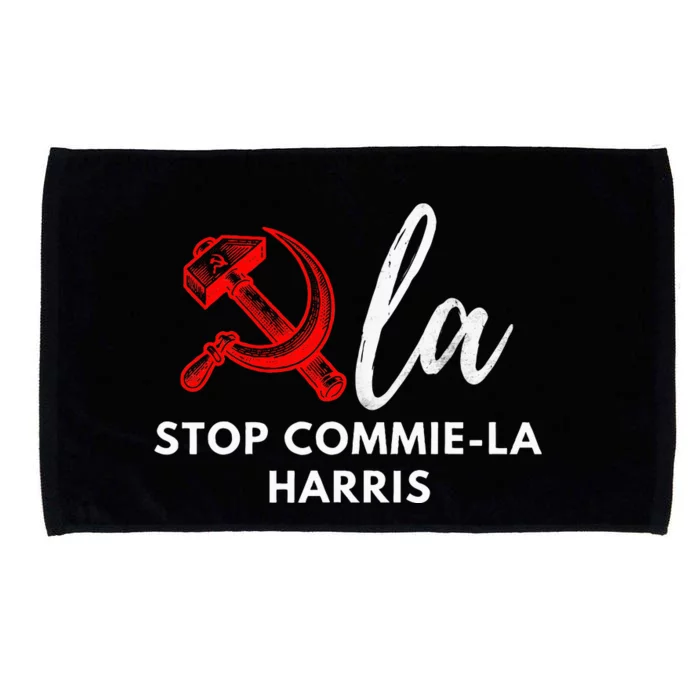 Commiela Stop Commiela Harris Stop Kamala Trump 2024 Microfiber Hand Towel