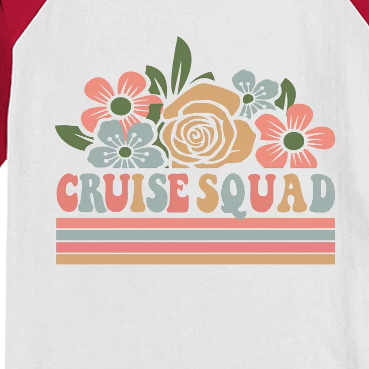 Cruise Squad Cool Summer Vacation Kids Colorblock Raglan Jersey