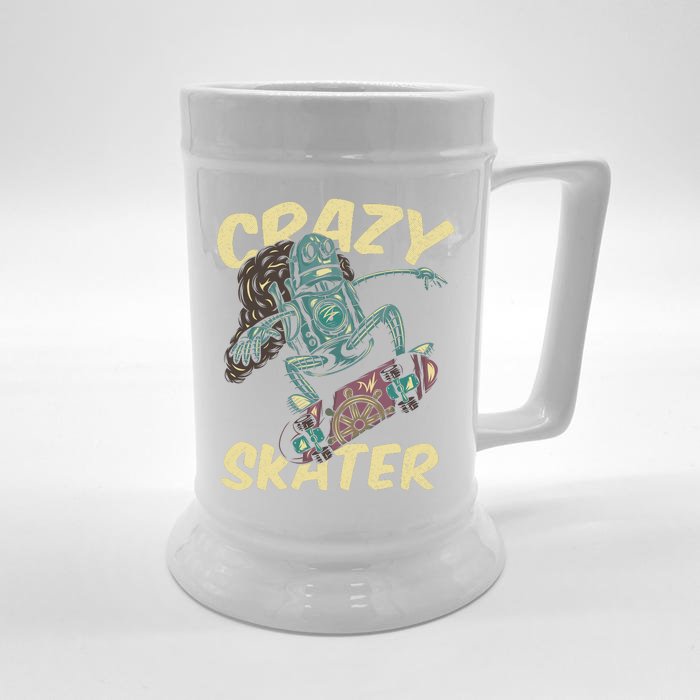 Crazy Skater Front & Back Beer Stein