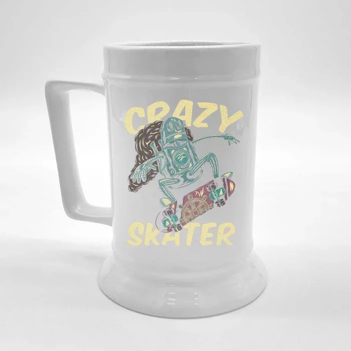 Crazy Skater Front & Back Beer Stein