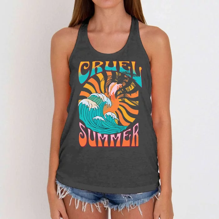 C.R.U.E.L. S.U.M.M.E.R Women's Knotted Racerback Tank