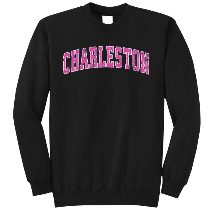 Charleston South Carolina SC Vintage Sports Design Pink Desi Swea Sweatshirt