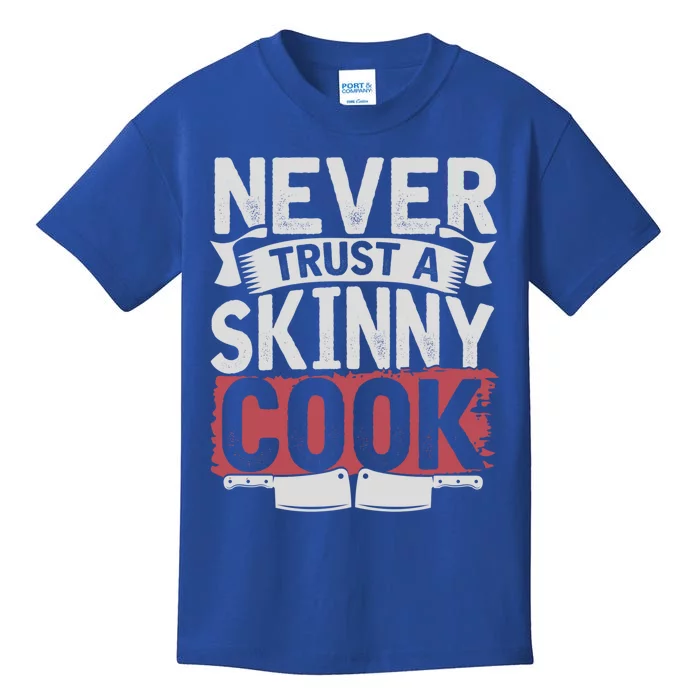 Cooking Skinny Chef Hobby Chef Culinary Funny Cook Meaningful Gift Kids T-Shirt