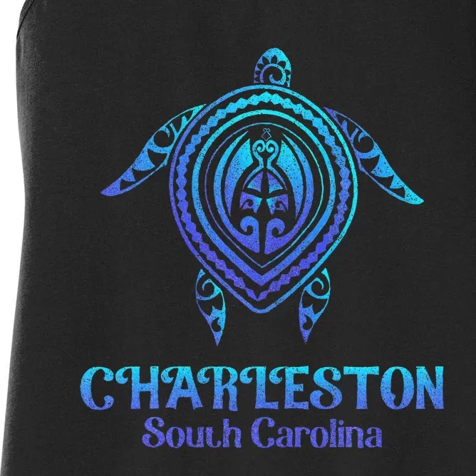 Charleston South Carolina Beach Charleston Sc Sea Turtle Women's Racerback Tank