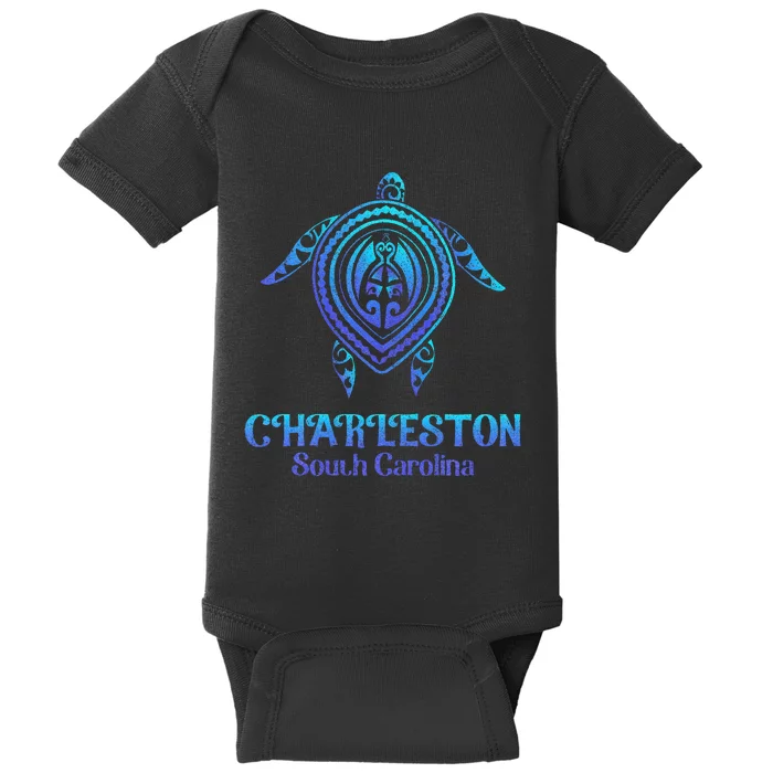 Charleston South Carolina Beach Charleston Sc Sea Turtle Baby Bodysuit