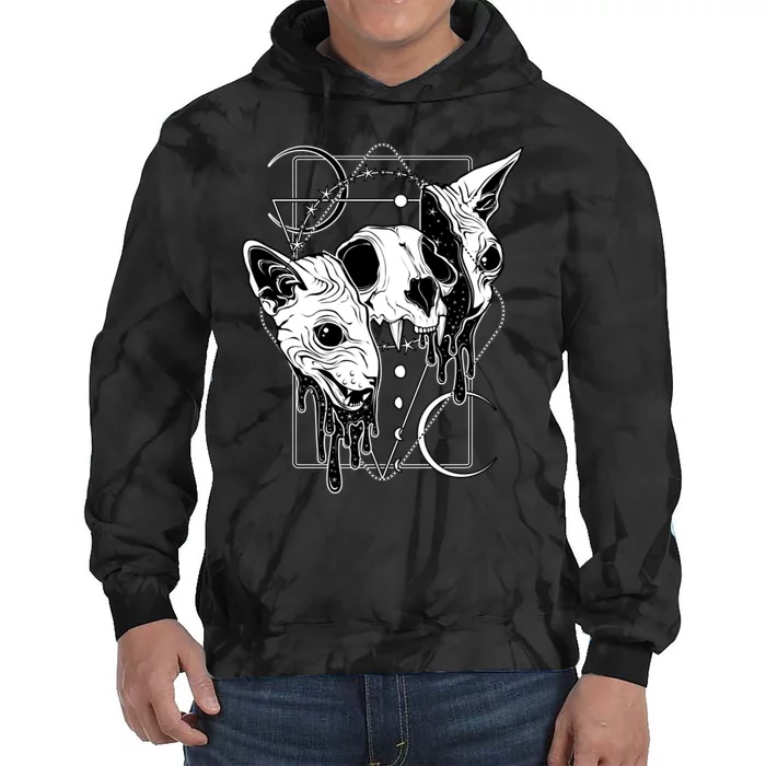 Cosmic Sphynx Tie Dye Hoodie