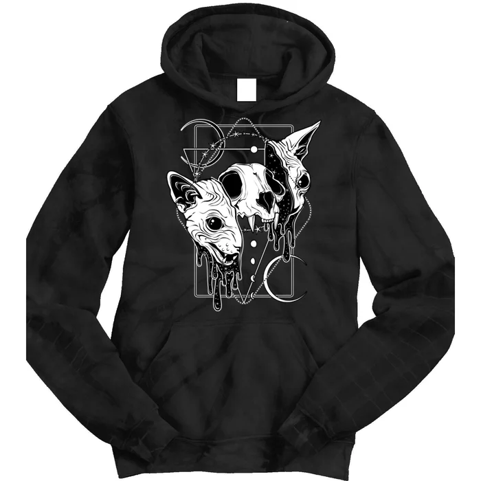 Cosmic Sphynx Tie Dye Hoodie