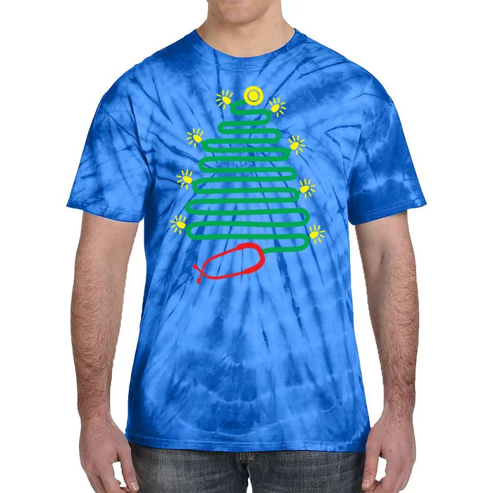 Cute Stethoscope Christmas Tree Nurse Medical Doctor Gift Tie-Dye T-Shirt