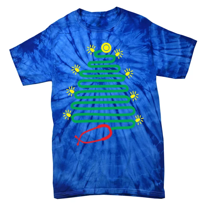 Cute Stethoscope Christmas Tree Nurse Medical Doctor Gift Tie-Dye T-Shirt