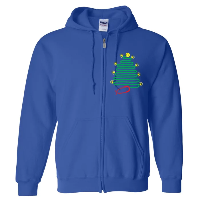 Cute Stethoscope Christmas Tree Nurse Medical Doctor Gift Full Zip Hoodie