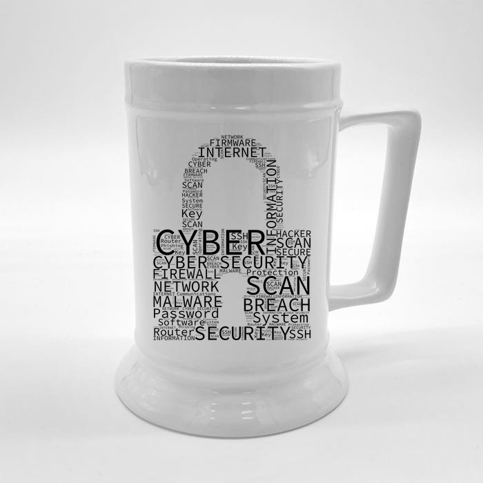 Cyber Security Front & Back Beer Stein