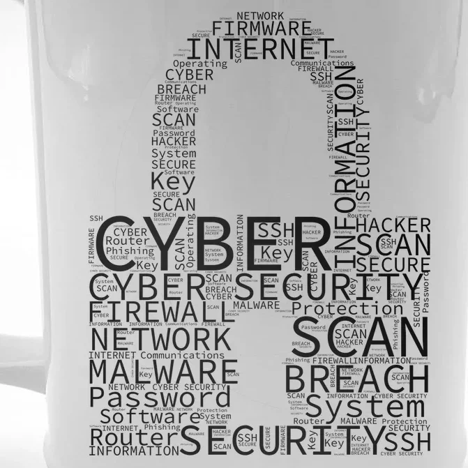 Cyber Security Front & Back Beer Stein