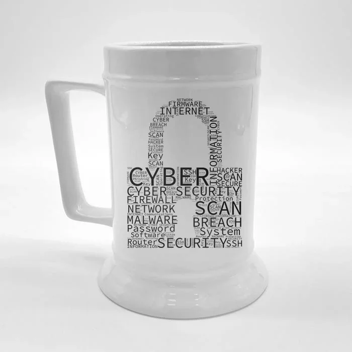 Cyber Security Front & Back Beer Stein