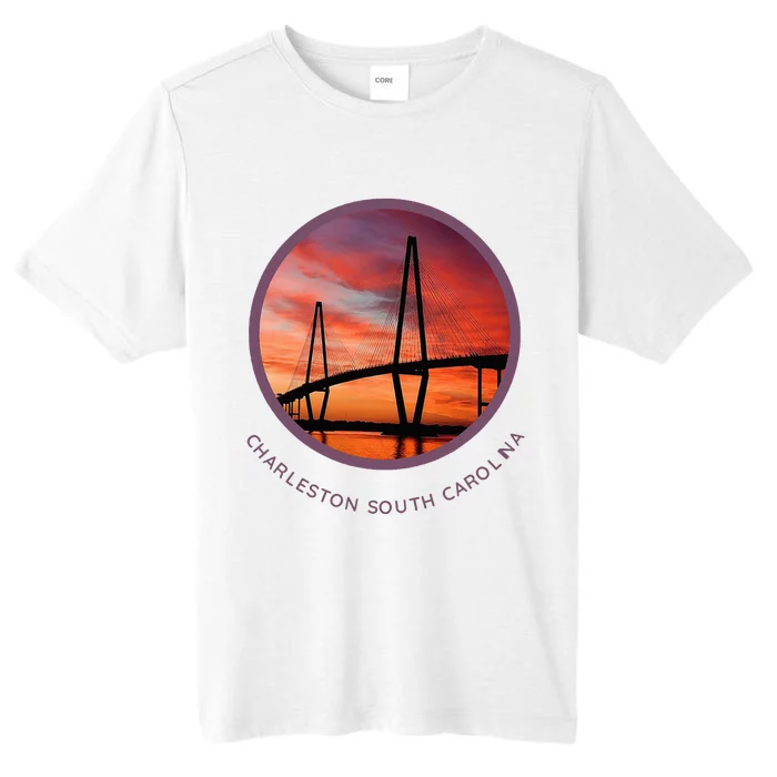 Charleston South Carolina Ravenel Bridge ChromaSoft Performance T-Shirt