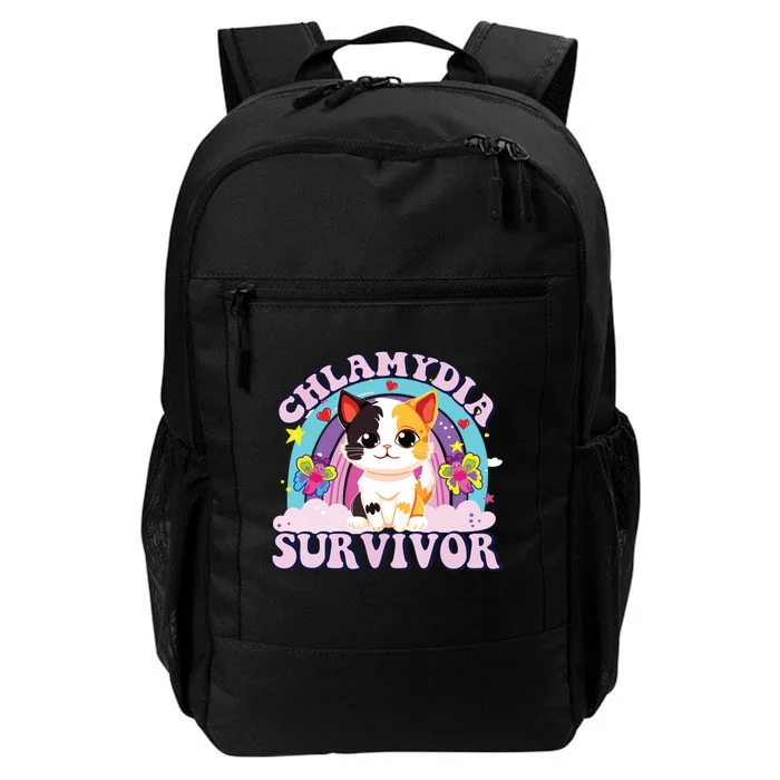 Chlamydia Survivor Cat Meme Funny Daily Commute Backpack