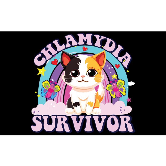 Chlamydia Survivor Cat Meme Funny Bumper Sticker