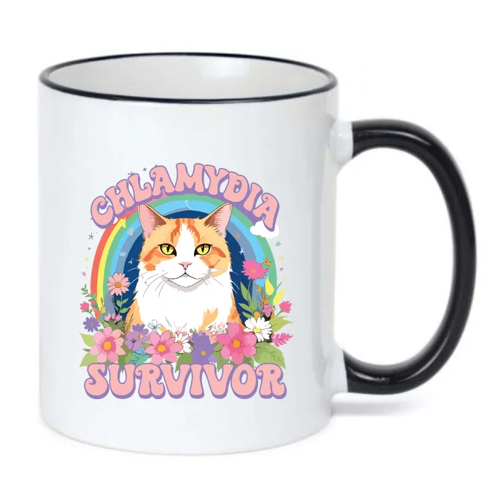 Chlamydia Survior Black Color Changing Mug