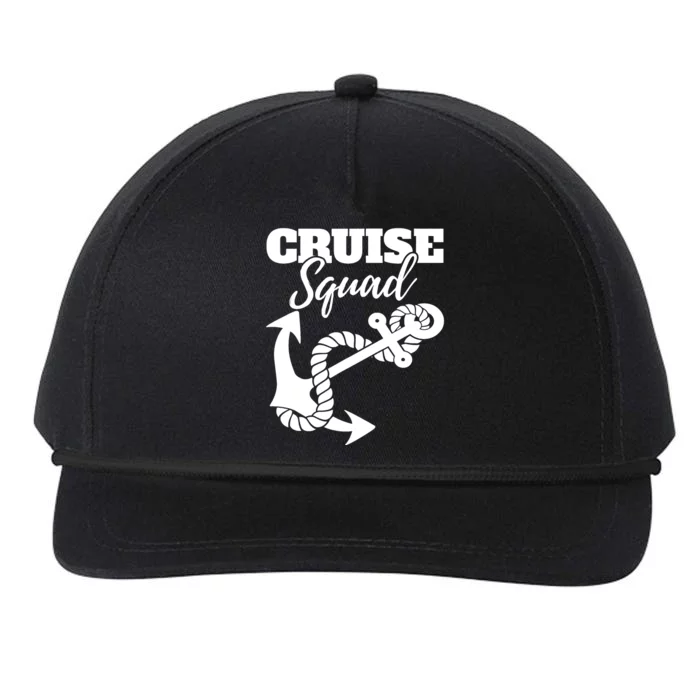 Cruise Squad Cruise Ship For Family Friends Snapback Five-Panel Rope Hat