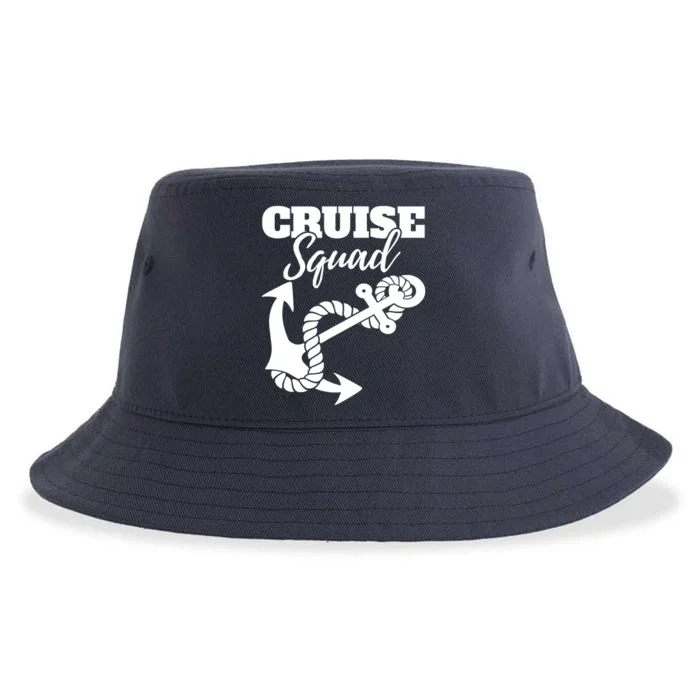 Cruise Squad Cruise Ship For Family Friends Sustainable Bucket Hat