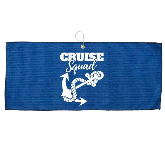 Cruise Squad Cruise Ship For Family Friends Large Microfiber Waffle Golf Towel