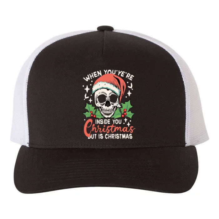 Christmas Skull Yupoong Adult 5-Panel Trucker Hat