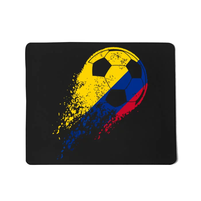 Colombia Soccer Colombian Flag Pride Soccer Player Mousepad