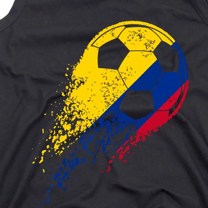 Colombia Soccer Colombian Flag Pride Soccer Player Tank Top