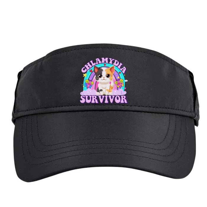 Chlamydia Survivor Cat Meme Funny Shirts For Adult Humor Adult Drive Performance Visor