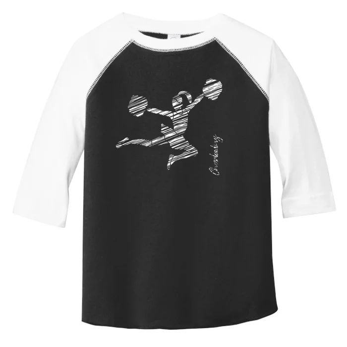 Cheerleading silhouette cheer Toddler Fine Jersey T-Shirt