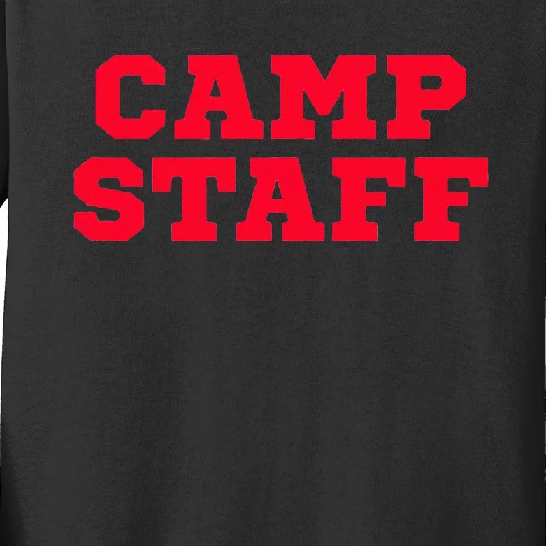 Camp Staff Kids Long Sleeve Shirt