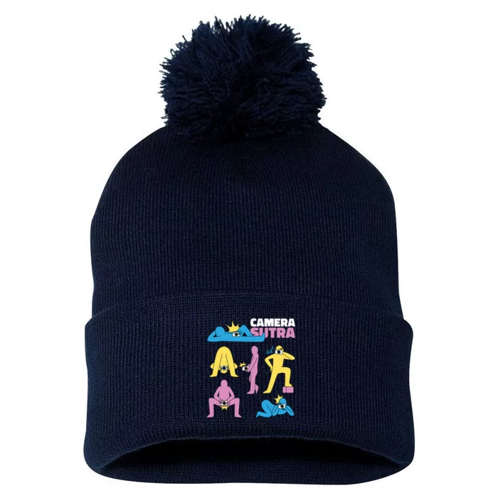 Camera Sutra Pom Pom 12in Knit Beanie