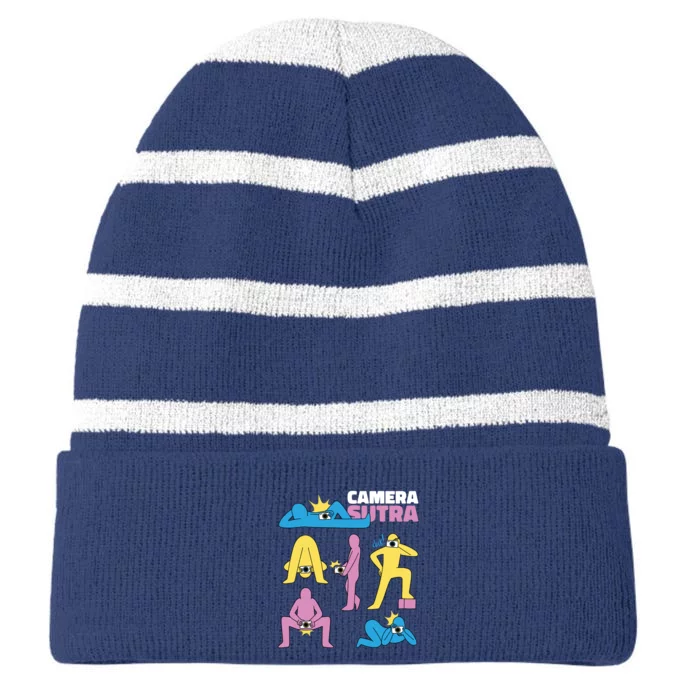 Camera Sutra Striped Beanie with Solid Band